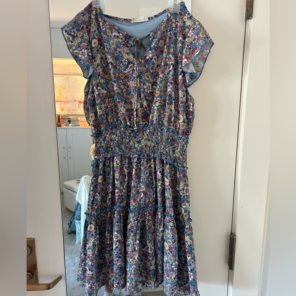 Floral Smocked Dress